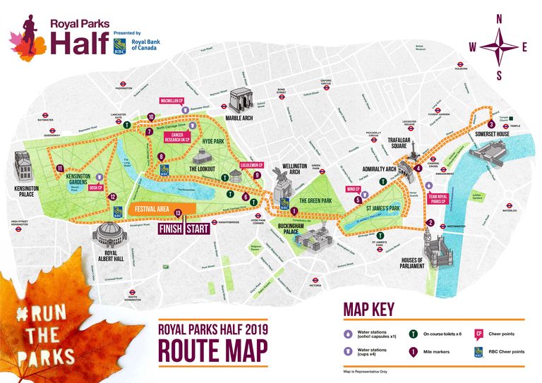 Image that represent the route of the marathon